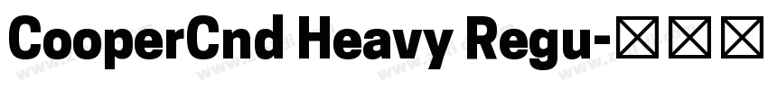 CooperCnd Heavy Regu字体转换